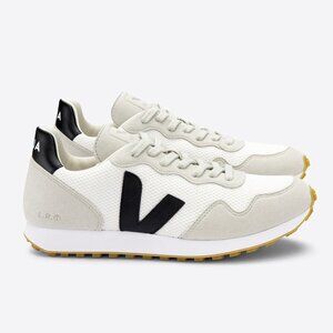 Veja Alveomesh White Black Natural W8 - vegan leather